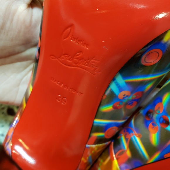 NEW Christian Louboutin Hot Chick 120 Patent Pumps size 39 - Picture 8 of 10